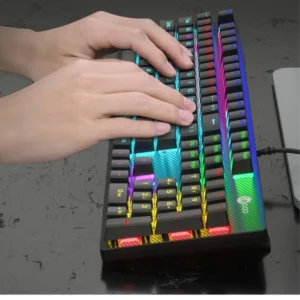 Lecoo KG1101 RGB Blue Switch Kablolu Mekanik Oyuncu Klavyesi